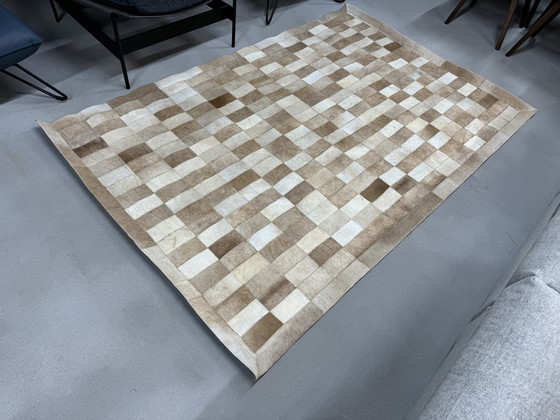 Image 1 of Teppich Patchwork-Kuhteppich 152x242