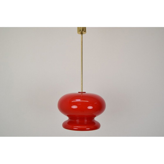 Image 1 of Hängeleuchte aus Glas, Tschechoslowakei 1960