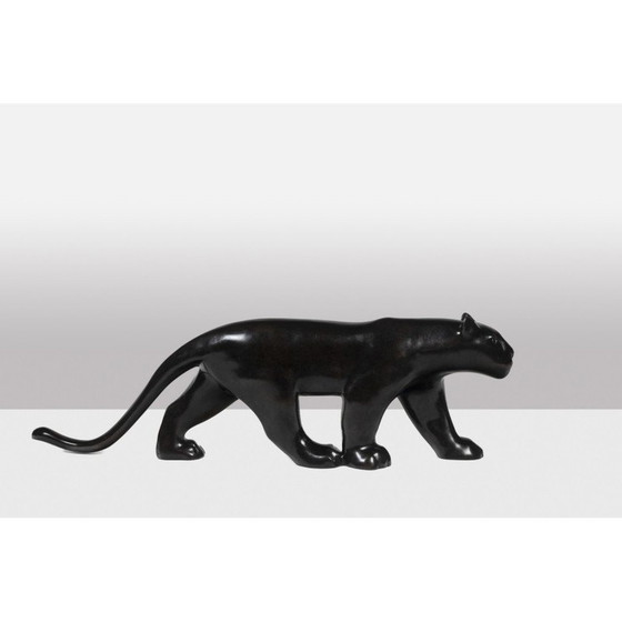 Image 1 of Alte Bronzeskulptur "Großer schwarzer Panther" von François Pompon, 2006
