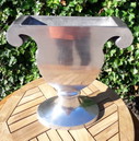 Blumenvase aus Aluminium , 48 cm hoch, 12,4 cm tief
