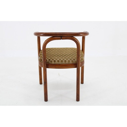 Vintage Kirkby Stoffstuhl von Antonin Suman für Ton, Tschechoslowakei 1970