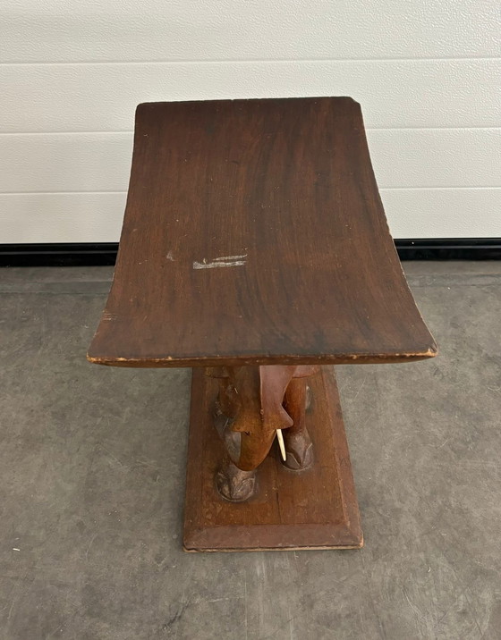 Image 1 of Vintage Design Beistelltisch Elefant Teakholz 1950s