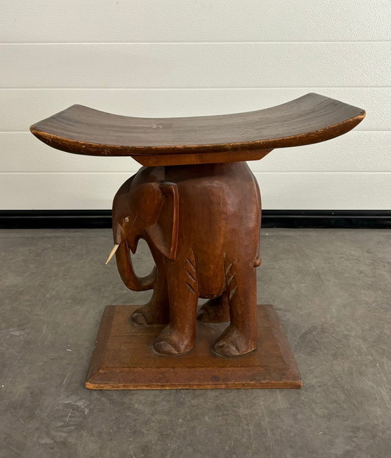 Image 1 of Vintage Design Beistelltisch Elefant Teakholz 1950s