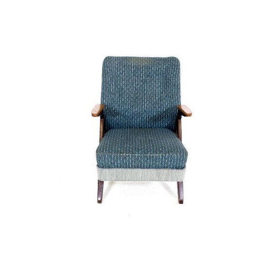 Image 1 of Vintage blau-grauer Sessel, Schweden, skandinavisch 1960