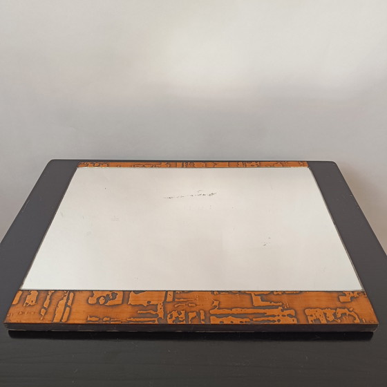 Image 1 of Mid Century-Spiegel - Kupferrelief