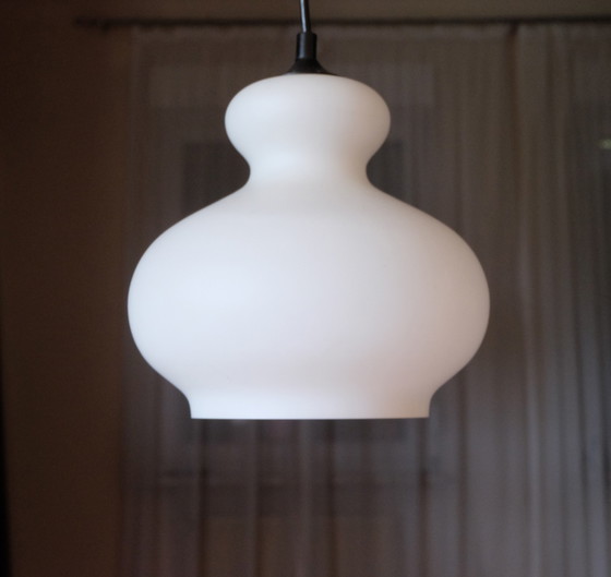 Image 1 of Deckenlampe Pendelleuchte Überfangglas weiß