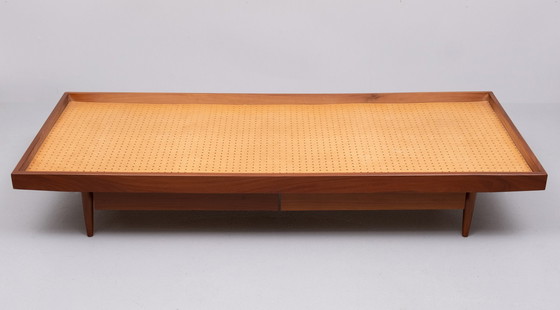 Image 1 of 1950s Zwei Schubladen Teakholz Daybed Holland