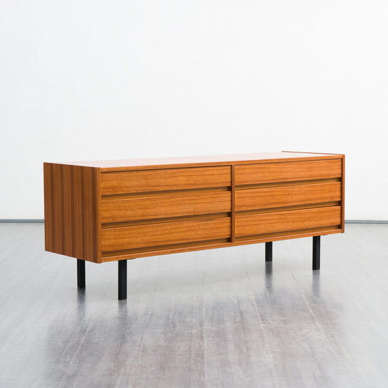 Image 1 of 60er Jahre Schubladenkommode, Nussbaum, restauriert