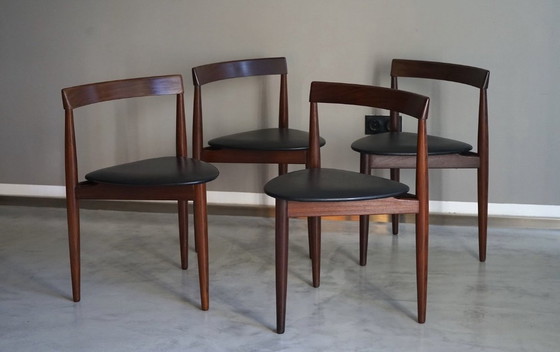 Image 1 of Ikonische Essgruppe Roundette Von Hans Olsen, Danish Midcentury