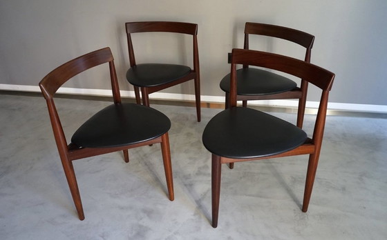 Image 1 of Ikonische Essgruppe Roundette Von Hans Olsen, Danish Midcentury