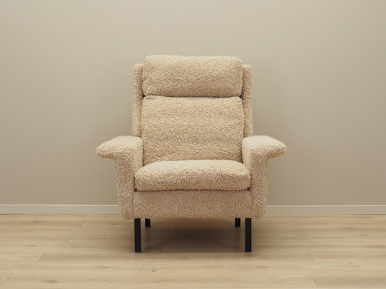 Image 1 of Beigefarbener Sessel, Dänisches Design, 1960er Jahre, Designer: Arne Vodder, Hersteller: Fritz Hansen