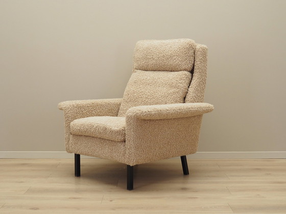 Image 1 of Beigefarbener Sessel, Dänisches Design, 1960er Jahre, Designer: Arne Vodder, Hersteller: Fritz Hansen