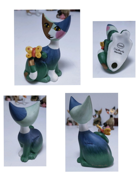 Image 1 of Acht Stücke Katzen Rosina Wachtmeister Goebel