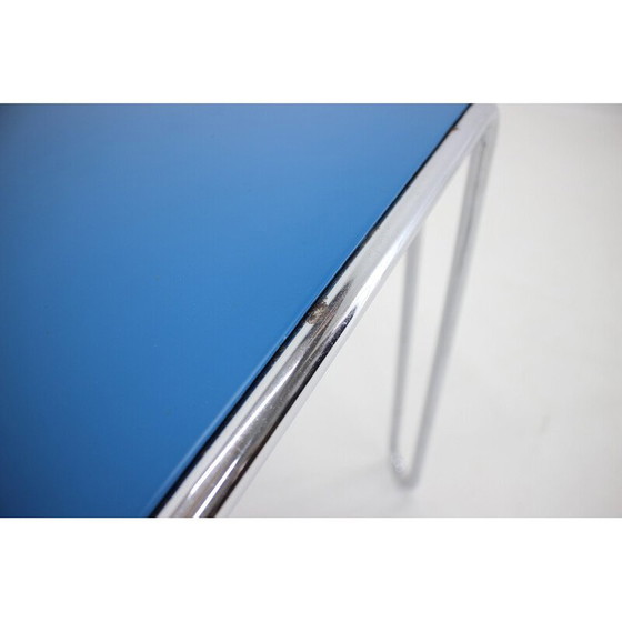 Image 1 of Beistelltisch B10 und zwei Sessel B34 von Marcel Breuer für Mucke Melder, Tschechoslowakei 1930er Jahre