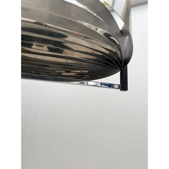 Image 1 of Mid Century Aluminium Pendelleuchte, Italien 1970er
