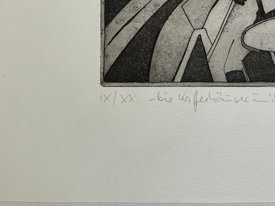 Image 1 of Heiner Ulrich - Die Kaffeehäuser in ihrer Verstrickung Aquatinta