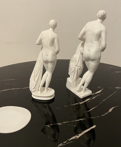 3D-gedruckte Statuen von Frauen