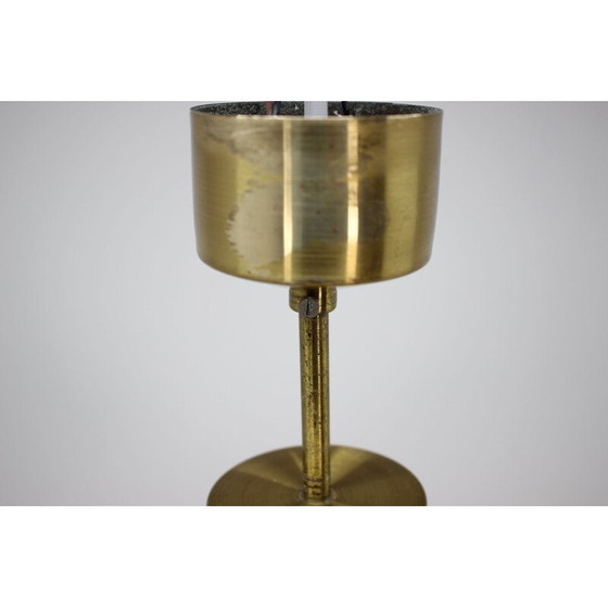 Image 1 of Vintage-Pendelleuchte aus Messing und Glas von Napako, 1970