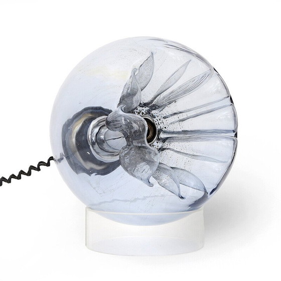 Image 1 of Paar Wand-Glas-Tischlampen, Italien 1970