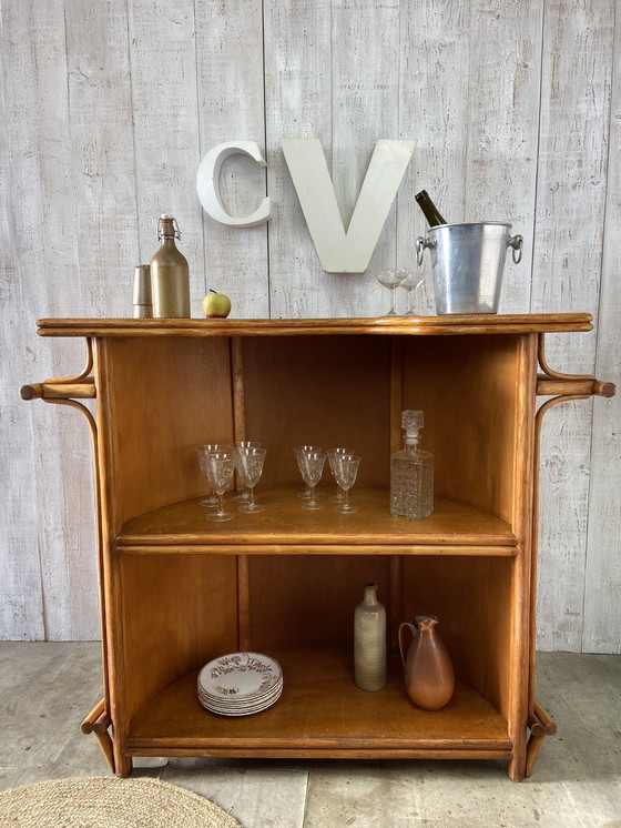 Image 1 of Bar Aus Rattan Vintage