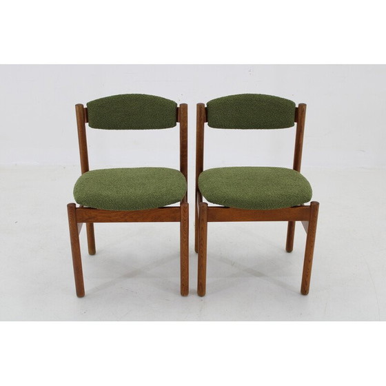 Image 1 of Ein Paar dänische Eichenholzstühle von Fdb Mobler, Dänemark 1970er Jahre
