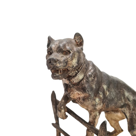 Image 1 of Antike französische Statue einer Bulldogge Charles Valton um 1900