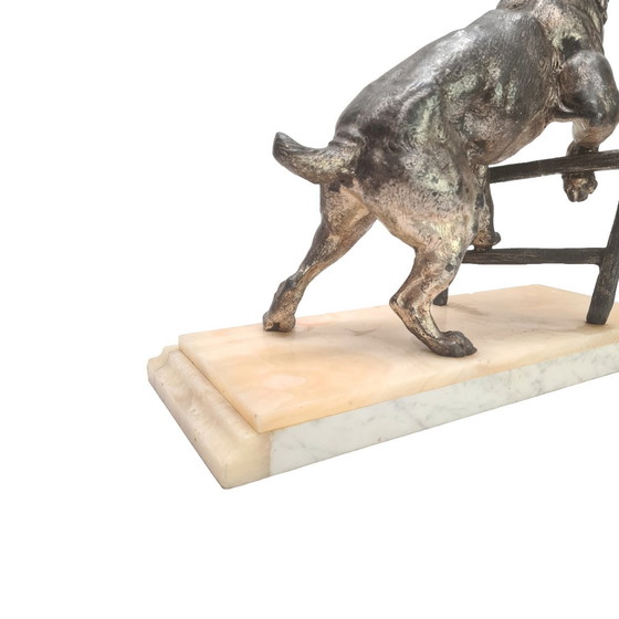Image 1 of Antike französische Statue einer Bulldogge Charles Valton um 1900