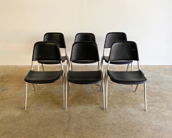 Image 1 of 6x Vintage Knoll 1601 Stuhl von Don Albinson