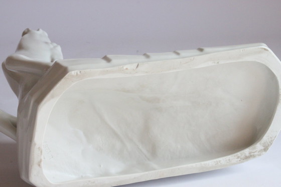 Image 1 of Arthur Storch, Sterbendes Reh für die Schwarzburger Werkstätten 1922