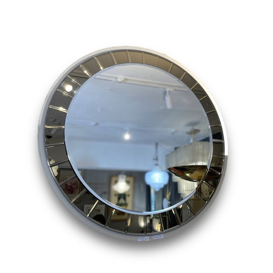 Image 1 of Vintage-Glasspiegel, Italien 1970