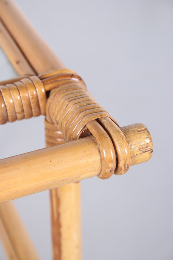 Image 1 of Vintage Bamboo Trolley Französisch 1960S