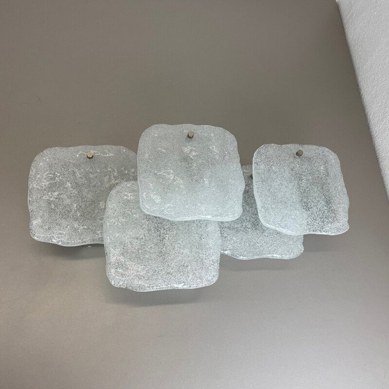 Image 1 of Vintage Wandleuchte aus Glas von J.T. Kalmar für Kalmar Franken Kg, Österreich 1960er Jahre