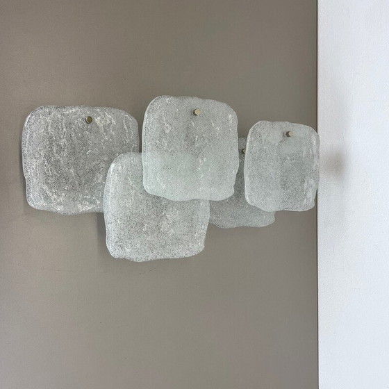 Image 1 of Vintage Wandleuchte aus Glas von J.T. Kalmar für Kalmar Franken Kg, Österreich 1960er Jahre
