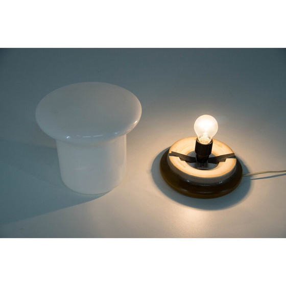 Image 1 of Vintage Tischlampe aus Glas und Keramik von ULUV, 1960