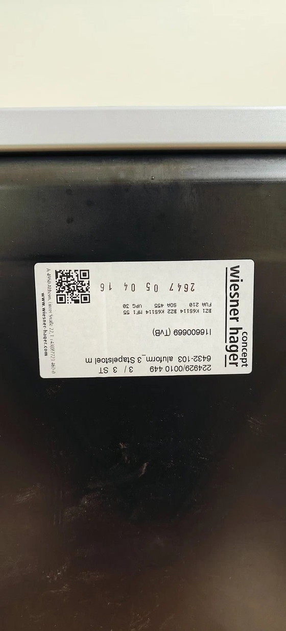 Image 1 of Wiensner Hager Aluform Stapelstuhl