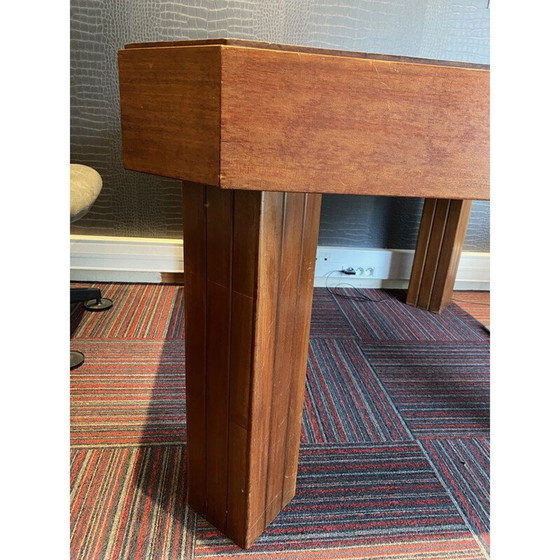 Image 1 of Vintage Esstisch Henri Rapin aus Mahagoni Art Nouveau Art Deco