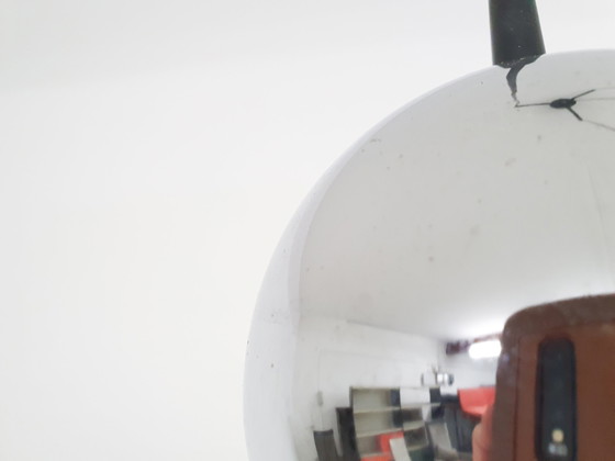 Image 1 of Silberkugel-Pendelleuchte aus der Mitte des Jahrhunderts