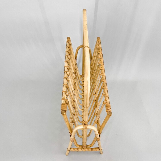 Image 1 of Zeitschriftenständer aus Bambus, Tschechoslowakei 1970er Jahre