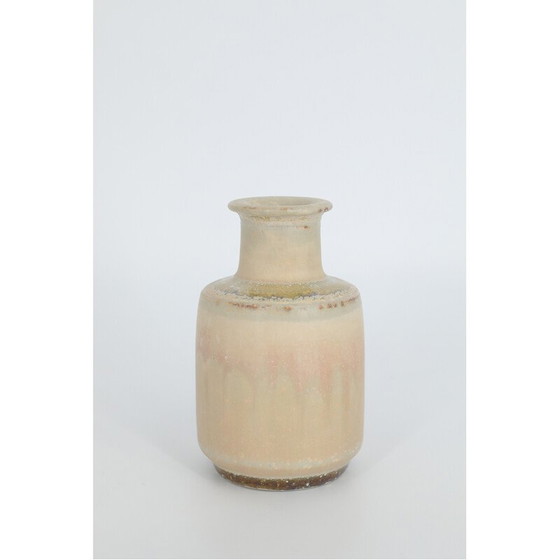 Image 1 of Sammlervase aus Sandstein von Gunnar Borg für Höganäs Ceramics, Schweden 1960