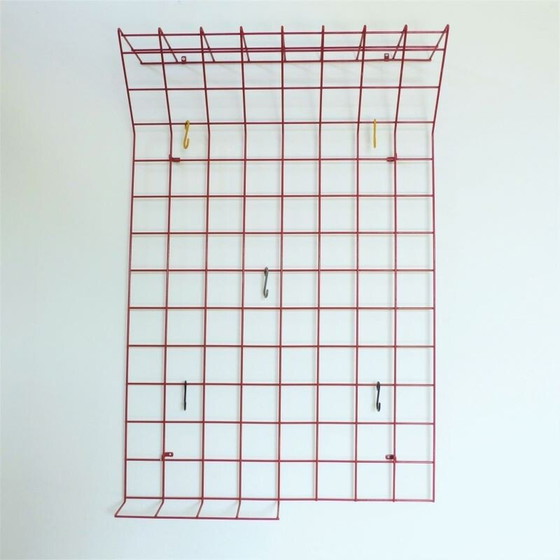 Image 1 of Vintage Drahtgarderobe von Karl Fichtel für Drahtwerke Erlau 1950er Jahre