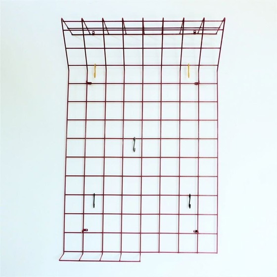 Image 1 of Vintage Drahtgarderobe von Karl Fichtel für Drahtwerke Erlau 1950er Jahre