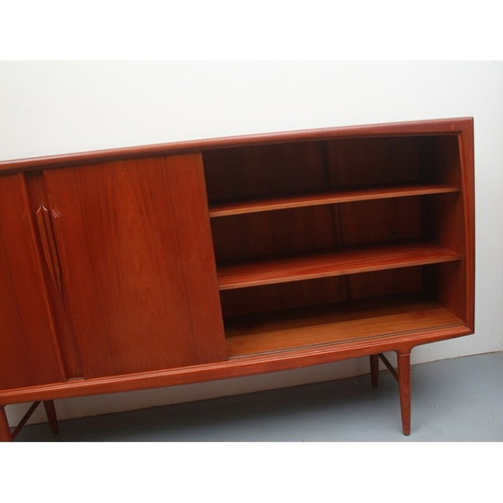 Image 1 of Vintage Sideboard aus Teakholz mit Schiebetüren von Axel Christensen für Aco Möbler, 1960er Jahre