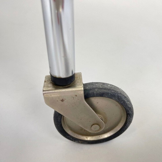 Image 1 of Klappbarer Servierwagen aus Chrom und Sperrholz, Deutschland 1950