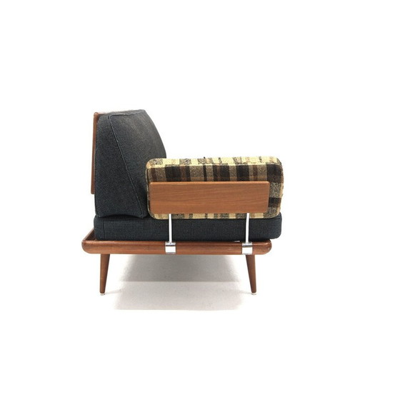 Image 1 of Vintage "Minerva" teak and fabric daybeds by Peter Hvidt and Orla Mölgaard Nielsen for France et fils, Denmark 1960