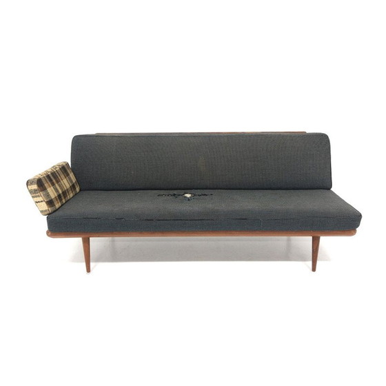 Image 1 of Vintage "Minerva" teak and fabric daybeds by Peter Hvidt and Orla Mölgaard Nielsen for France et fils, Denmark 1960