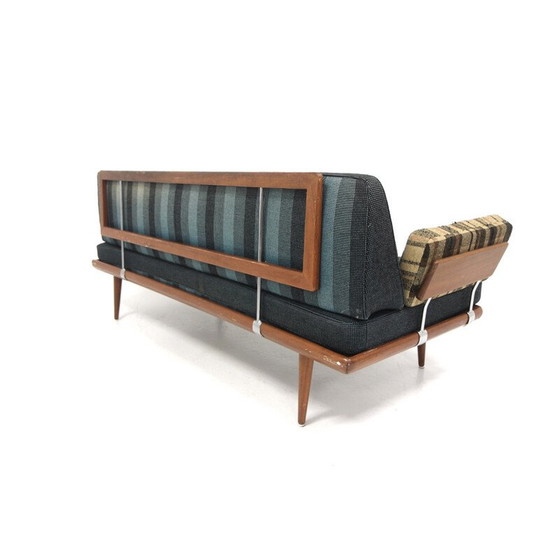 Image 1 of Vintage "Minerva" teak and fabric daybeds by Peter Hvidt and Orla Mölgaard Nielsen for France et fils, Denmark 1960