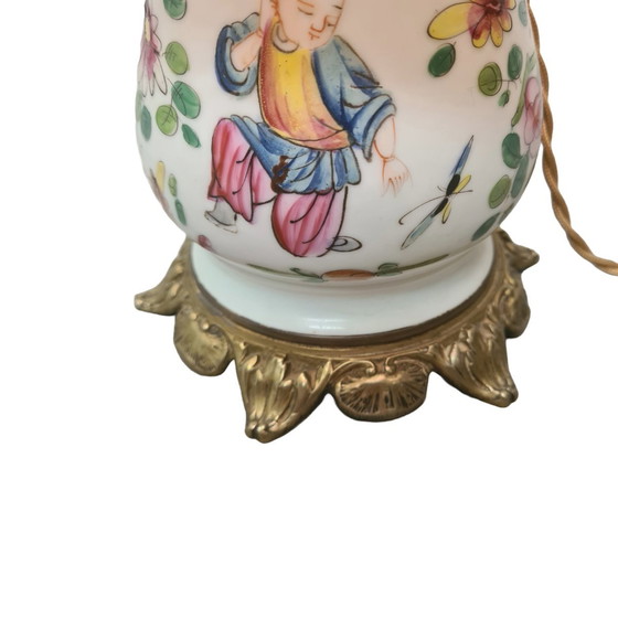 Image 1 of Alte chinesische Porzellan-Tischlampe, frühes 20. Jahrhundert