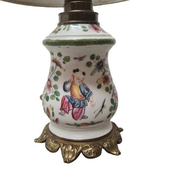 Image 1 of Alte chinesische Porzellan-Tischlampe, frühes 20. Jahrhundert