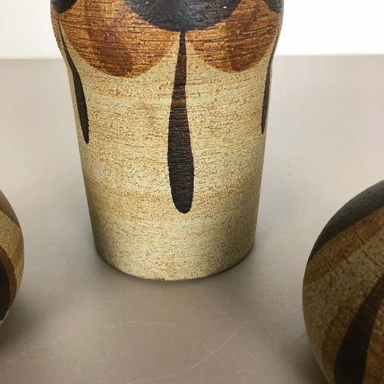 Image 1 of Satz von 3 Vintage-Vasen Skulpturen von Peter Müller für Sgrafo, Deutschland 1970
