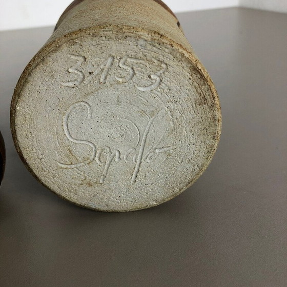 Image 1 of Satz von 3 Vintage-Vasen Skulpturen von Peter Müller für Sgrafo, Deutschland 1970